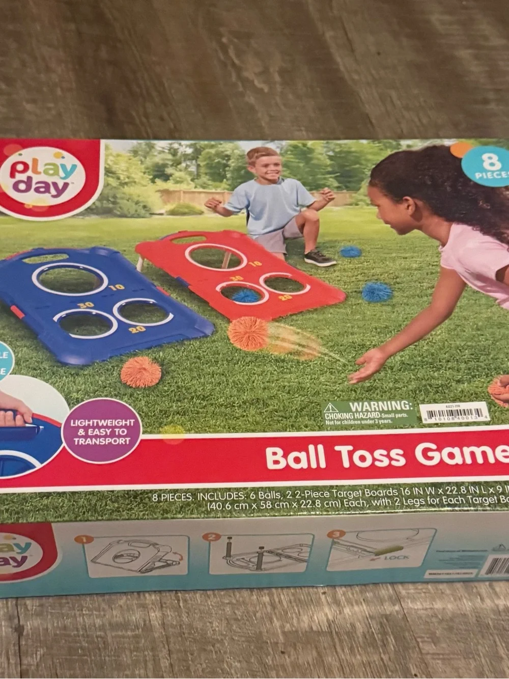 Play Day Kids Ball Toss Game - Blue & Red